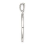 Sterling Silver Rhodium-plated & CZ Capricorn Zodiac Pendant - Image 2
