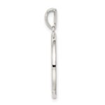 Sterling Silver Rhodium-plated & CZ Pisces Zodiac Pendant - Image 2