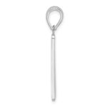De-Ani Sterling Silver Rhodium-Plated Polished 0 Mile Marker Key West Pendant - Image 2