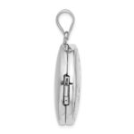 Sterling Silver RH-plated IN LOVING MEMORY 20mm Ash Holder Locket - Image 2