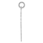 Sterling Silver Rh-plt Engraveable Polished Front/Satin Back Disc Charm - Image 2