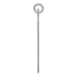 Sterling Silver Rhodium-plated Engraveable Dog Tag Disc Charm - Image 2