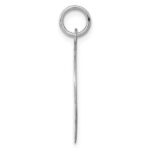SS Rh-plt Engraveable Round Patterned Polished Front/Satin Back Disc - Image 2