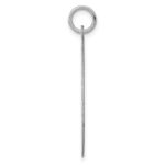 SS Rh-plt Engraveable Round Patterned Polished Front/Satin Back Disc - Image 2