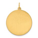 Sterling Silver GP Engraveable Round Polished Disc Charm - Image 5