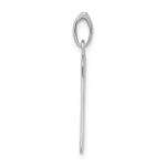 Sterling Silver Rhodium-plated Polished Tree Cut-out Charm - Image 2