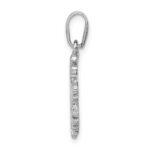 Sterling Silver Rhodium-plated Snowflake Earrings and Pendant Set - Image 4