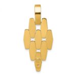 14k Polished Fancy Link Geometric Dangle Pendant - Image 3