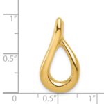 14k Polished Slide Fits up to 4mm Regular/6mm Fancy or Reversible Omega - Image 4