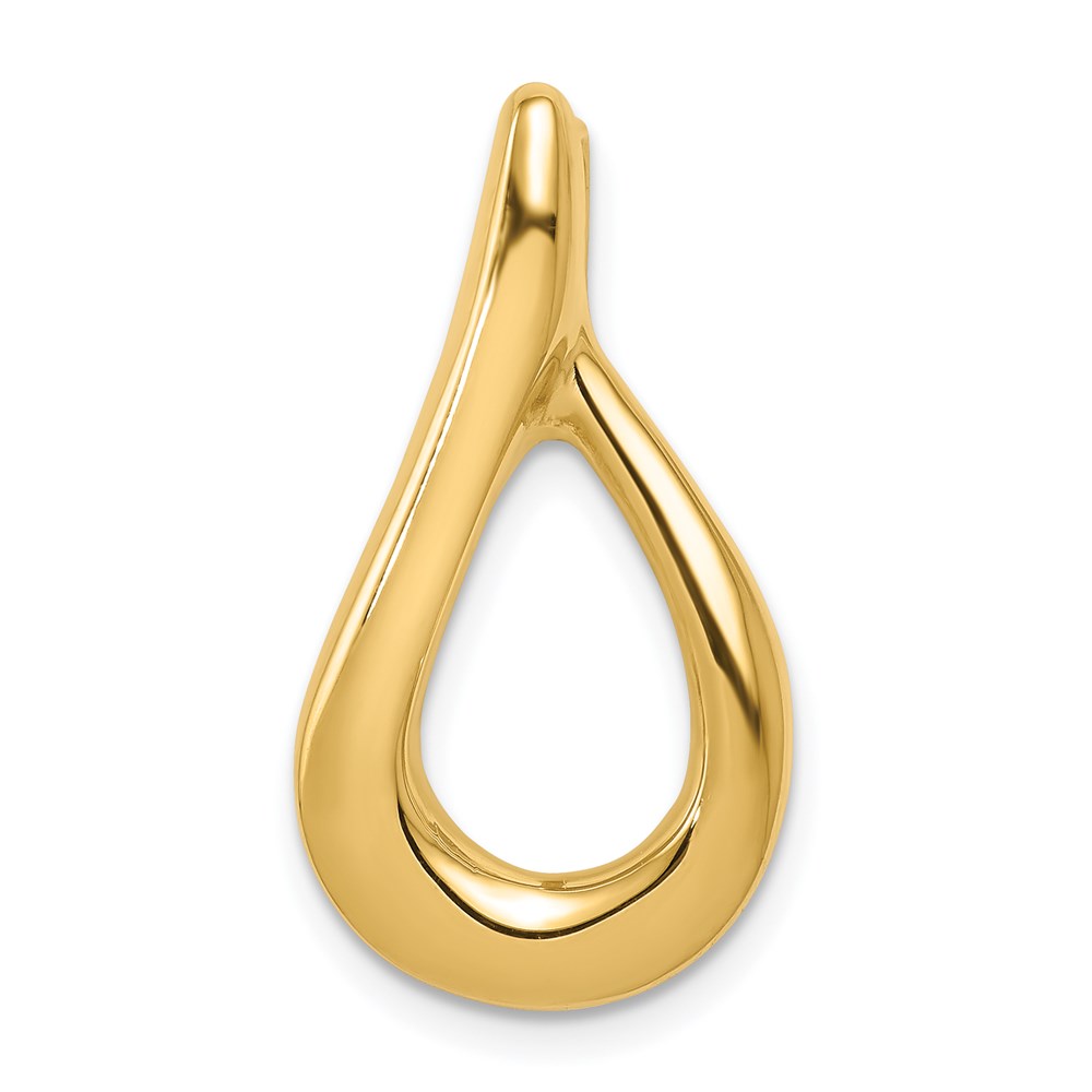 SL52.jpg 14k Polished Slide Fits up to 4mm Regular/6mm Fancy or Reversible Omega - Image 1