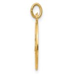 14k Polished and Satin Solid Caridad Del Cobre Medal Round Pendant - Image 2