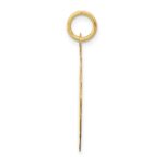 14k Baseball 20mm Engravable on Back Disc Charm - Image 2