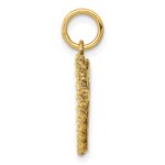 14k #1 GRANDDAUGHTER 15mm Engravable Heart with Rope Edge Charm - Image 2