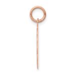 14k Rose Gold BAPTISM with Cross Round Disc Charm - Image 2