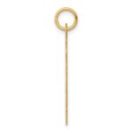 14k .013 Gauge Engravable Round Scalloped 26x23mm Disc Charm - Image 2