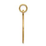 14k 19mm Round Non-enameled Medical Jewelry Pendant - Image 2