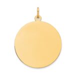 10K  Plain .013 Gauge 22.75x22.75mm Circular Engravable Disc Charm
