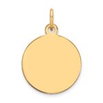 10k Plain .013 Gauge 15x15mm Circular Engravable Disc Charm