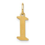 14KY Letter I Initial Pendant - Image 3
