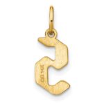 14KY Letter S Initial Pendant - Image 3