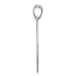 Sterling Silver/Rhodium-plated Round Family Monogram Pendant - Image 3