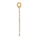 14k Budded Cross Pendant - Image 2