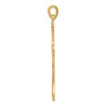 14k Fleur De Lis Cross Pendant - Image 2