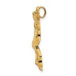 14k Polished Solid Risen Christ Chain Slide - Image 2