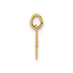 14k Polished Solid Tiny Heart Cross Pendant - Image 2