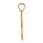 14k Rose Gold Polished Solid Star of David Pendant - Image 2