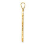 14k Fleur De Lis Cross Pendant - Image 2