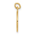 14k Polished and Satin Solid FIRST HOLY COMMUNION Medal Round Charm - Image 2