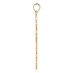 14k Large Eastern Orthodox Cross Pendant - Image 2
