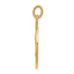 14k Polished and Satin Solid Saint Andrew Medal Pendant - Image 2