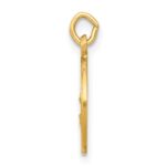 14k Polished and Satin Solid Our Lady Of The Assumption Medal Round Charm - Image 2