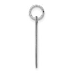 14k White Gold Plain .027 Gauge Round Engravable 18mm Disc Charm - Image 2