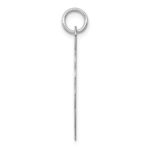 14k White Gold .018 Gauge Engravable Round Scalloped 26x24mm Disc Charm - Image 2