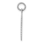 14k White Gold .027 Gauge Engravable Round Scalloped 18mm Disc Charm - Image 2