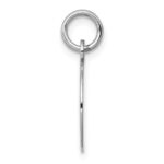 14k White Gold Etched Edge .027 Gauge Engraveable Round 13mm Disc Charm - Image 2