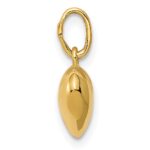 14K Polished 3-D Puffed Heart Charm - Image 2
