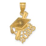 14K Graduation Cap and Slanted Diploma 2025 Charm