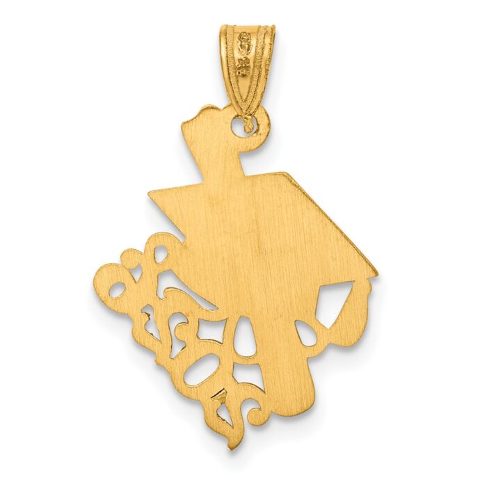 14K Graduation Cap and Slanted Diploma 2026 Charm - ATL Jewelry