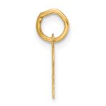 14K Small Script Letter B Initial Charm - Image 2