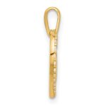 14k Polished CZ Infinity Heart Pendant - Image 2