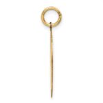 14k Solid Polished Smiley Face Pendant - Image 2