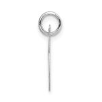 14k White Gold Small Fancy Script Letter K Initial Charm - Image 3