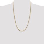 14K 2.5mm Regular Rope with Lobster Clasp Chain - Image 4