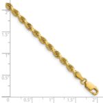 14K 3.75mm Diamond-cut Rope with Lobster Clasp Chain - Image 5