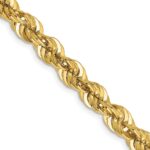 14K 6mm Regular Rope with Fancy Lobster Clasp Chain