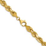 14K 6.5mm Diamond-cut Rope with Fancy Lobster Clasp Chain - Image 3